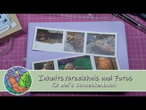 Inhaltsverzeichnis und Fotos | Mels Schneckenbuch