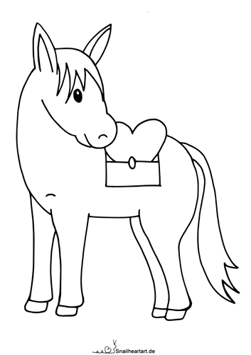 Maultier Muli Malvorlage zum Ausmalen