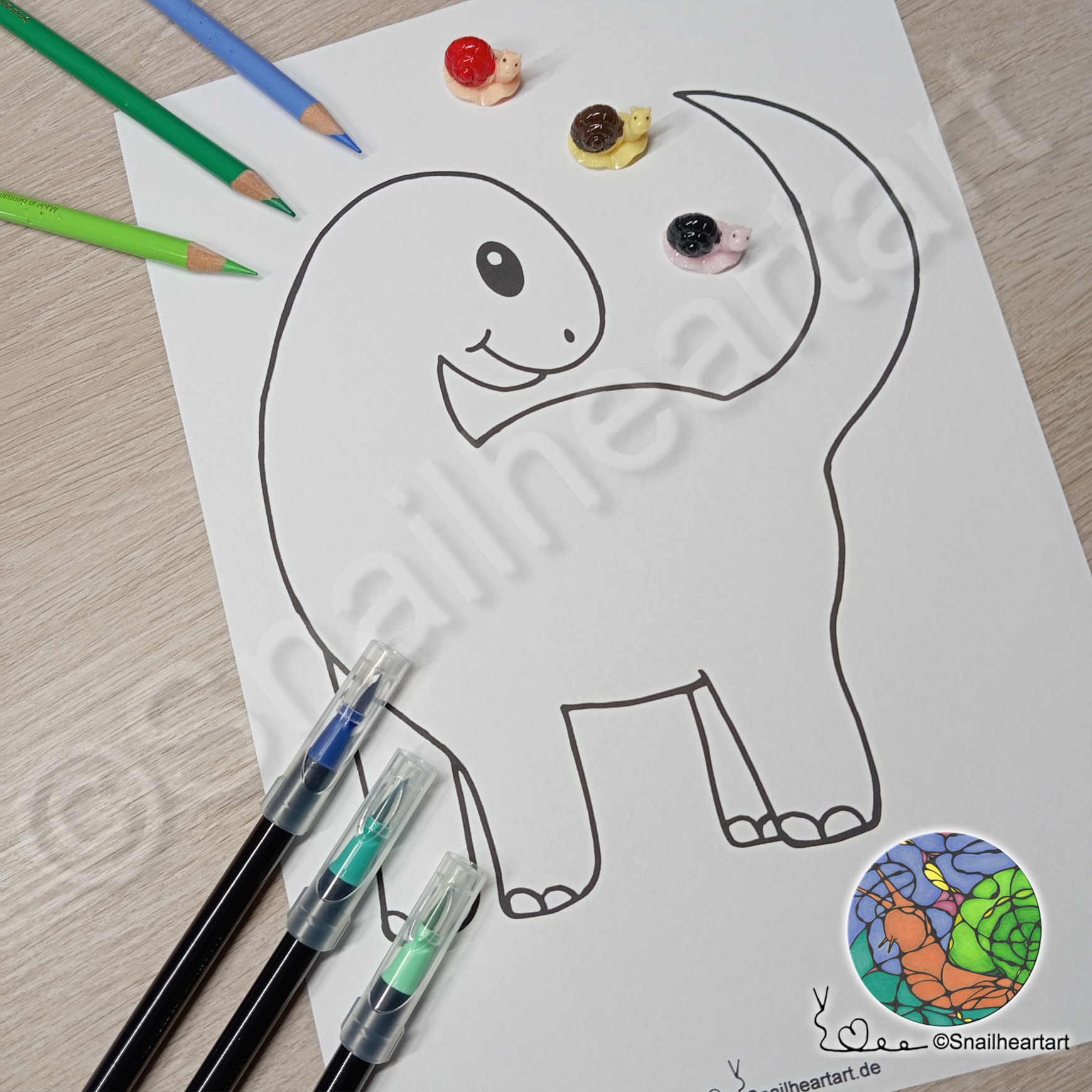 Dino – Malvorlage zum Ausmalen