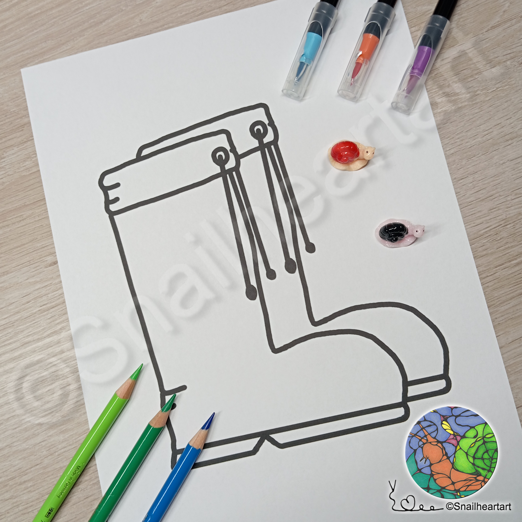 Gummistiefel – Malvorlage zum Ausmalen