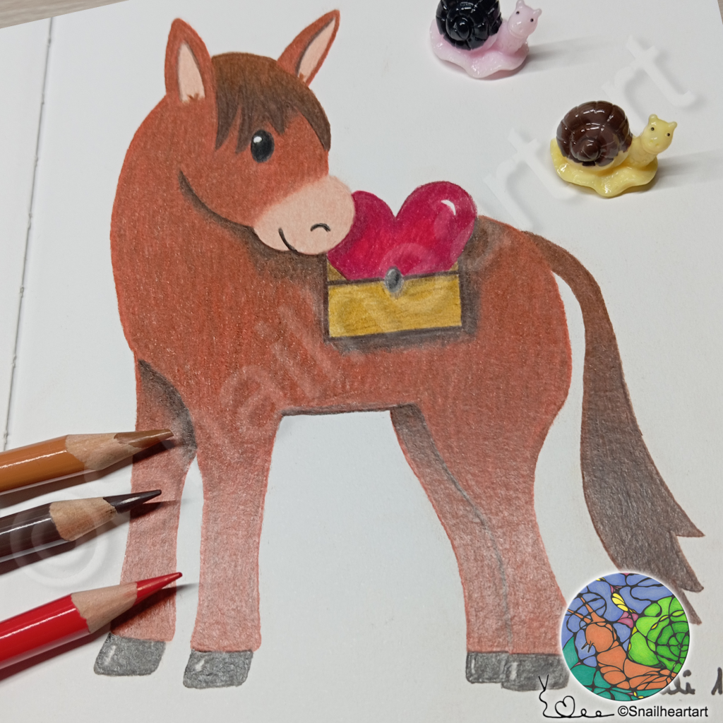 Maultier-Muli-ausgemalt-mit-Buntstiften