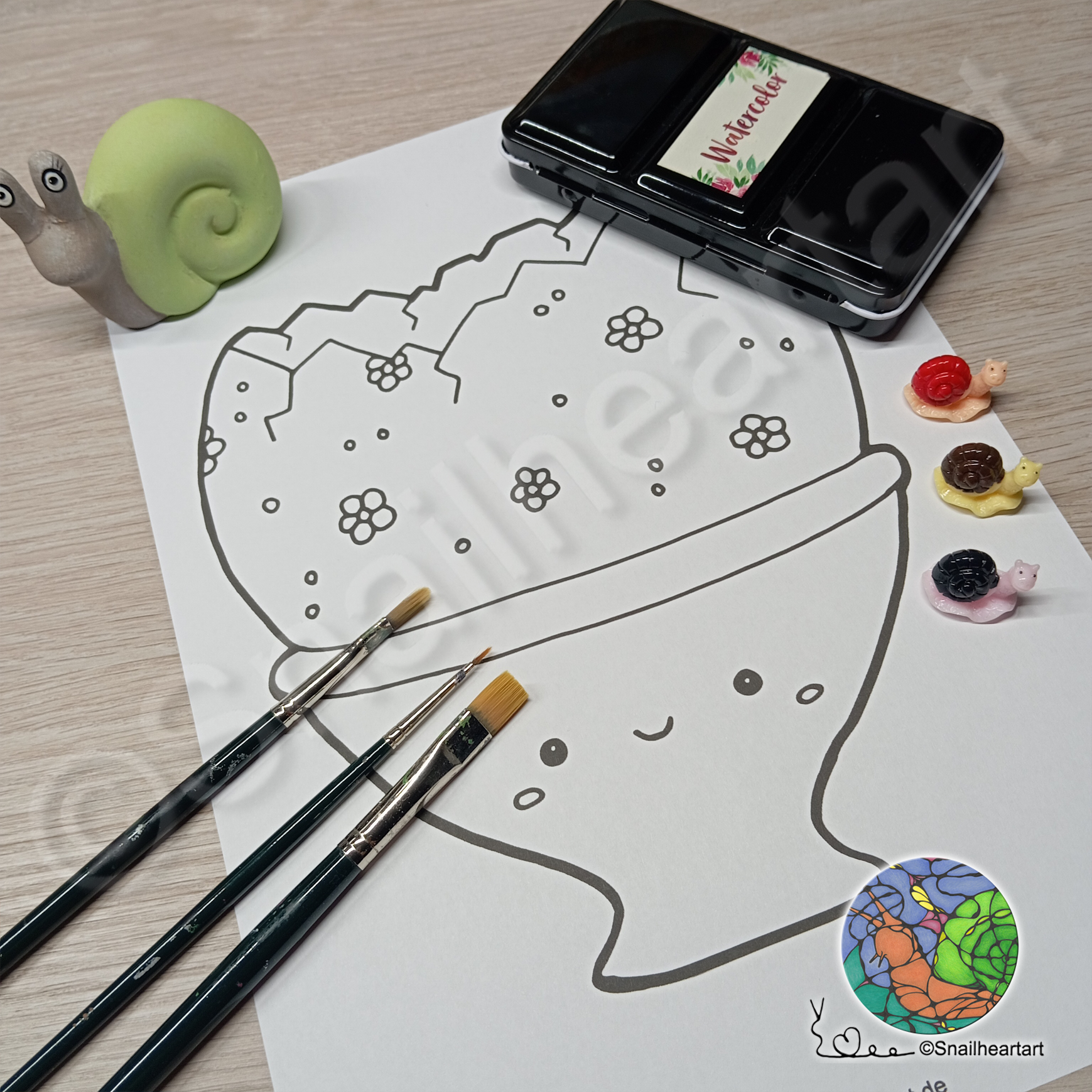 Osterei im Eierbecher – originelle Malvorlage für Ostern