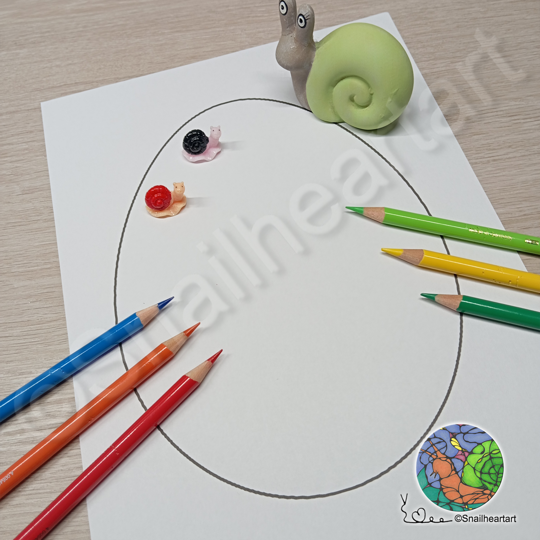 Osterei zum selbst gestalten – Malvorlage