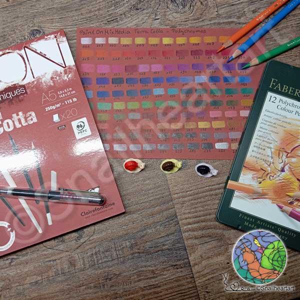 Neues Papier Paint On Terra Cotta Papier