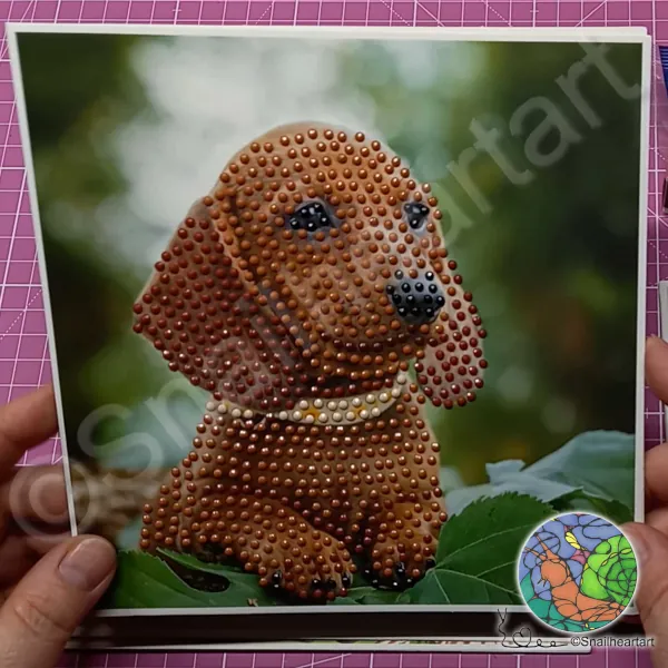 Diamond Painting Cards vom Action Dackel