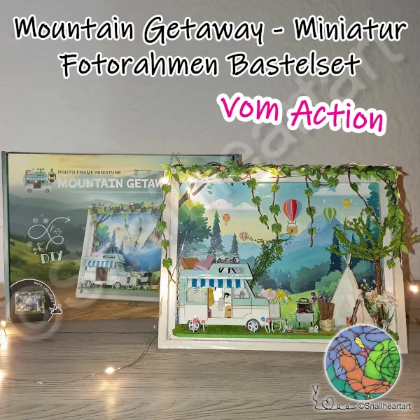 Mountain Getaway Miniatur Fotorahmen Bastelset vom Action