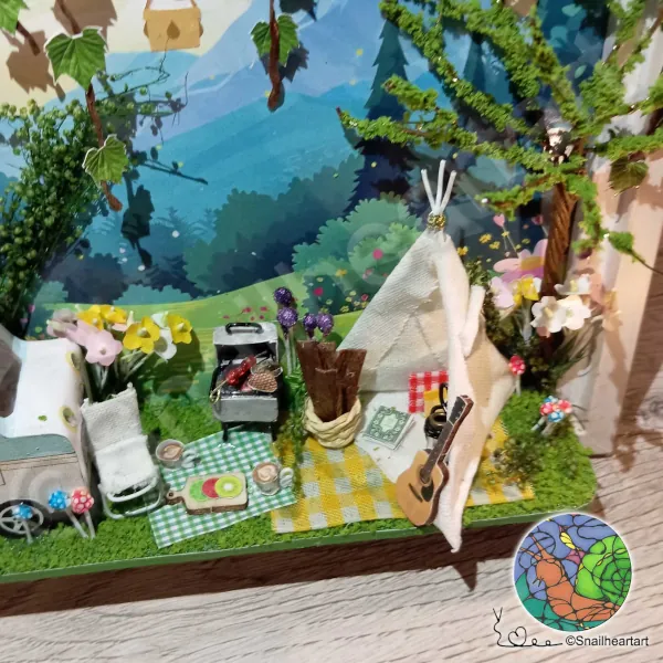 Mountain Getaway Miniatur Fotorahmen Bastelset vom Action