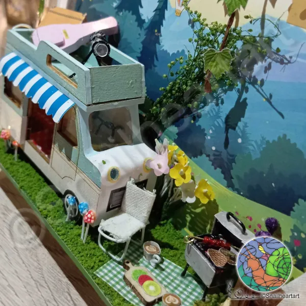 Mountain Getaway Miniatur Fotorahmen Bastelset vom Action