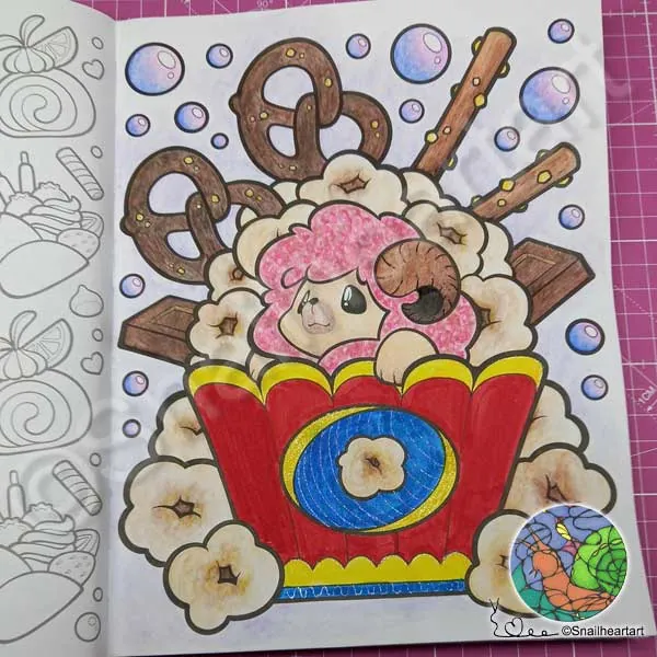 Watercolour Art Set vom Action im Manga Chibi Malbuch