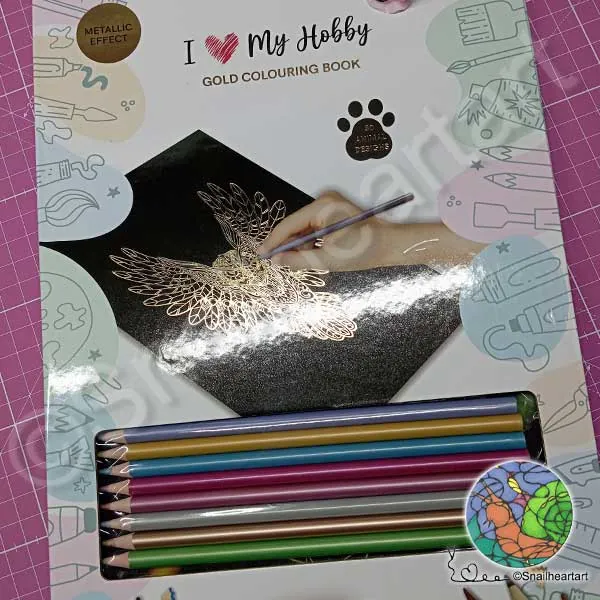 Ratte ausgemalt im "Gold Colouring Book"