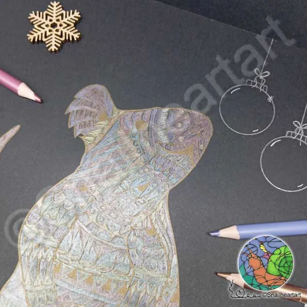 Eine Ratte ausgemalt im "Gold Colouring Book" vom Action